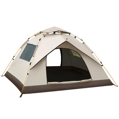 Beige Waterproof Tent for 3 to 4 people